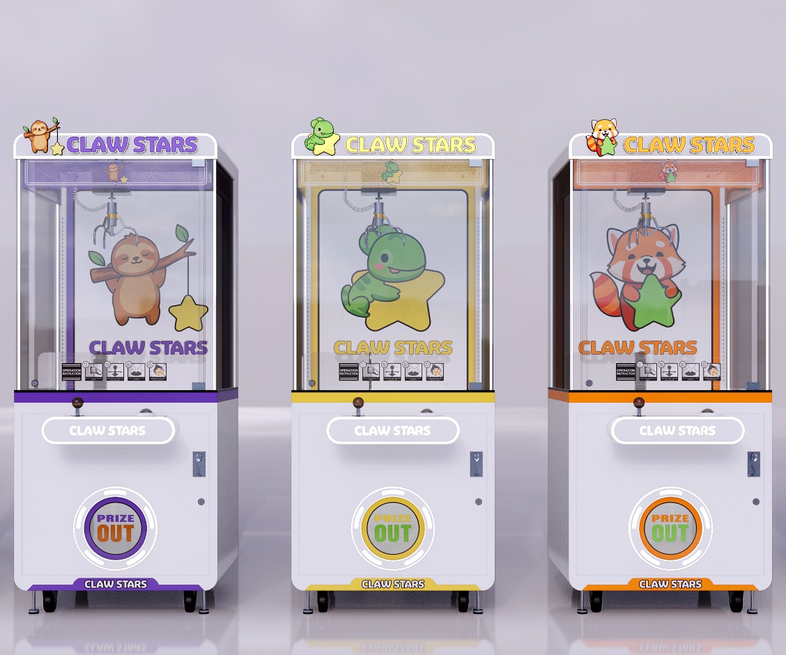 The Claw Stars machine cast — Mossy, Mochi, Ember and the rest